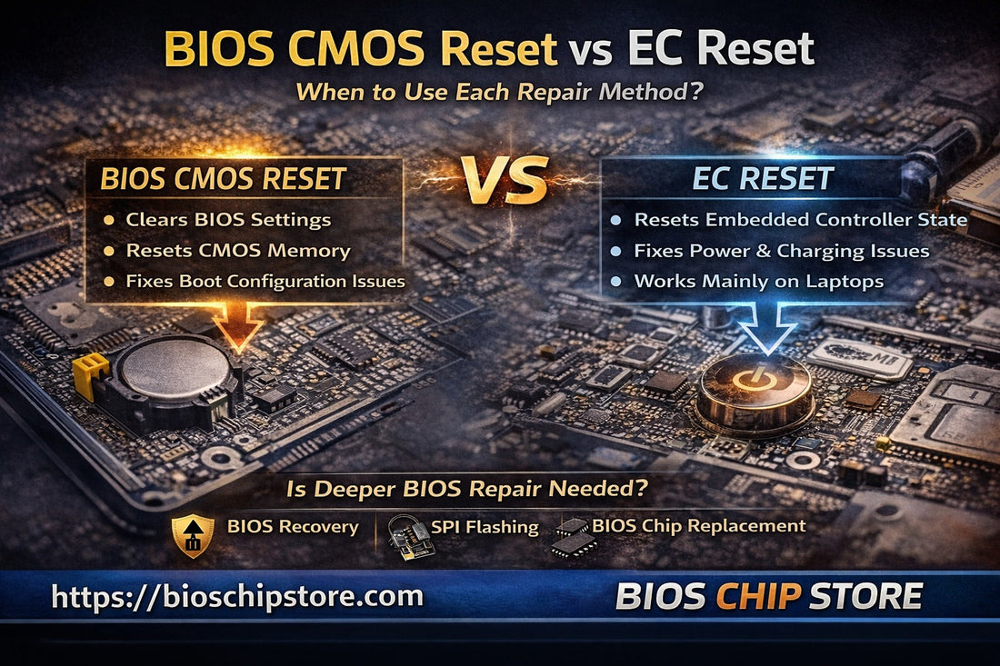 BIOS CMOS reset vs EC reset differences when to use each BIOS repair guide BIOS CHIP STORE https://bioschipstore.com
