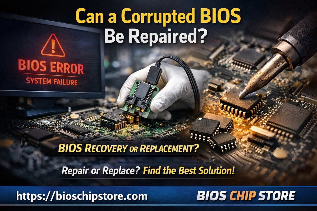 Can a corrupted BIOS be repaired SPI flash BIOS recovery vs chip replacement guide BIOS CHIP STORE https://bioschipstore.com