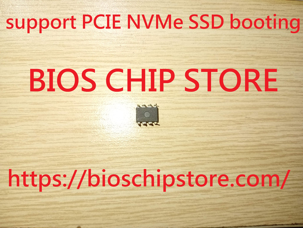 Close-up photo of the DIP-8 pin configuration for the Asus Maximus V Gene modded BIOS chip, showing the 8-pin socketed design.