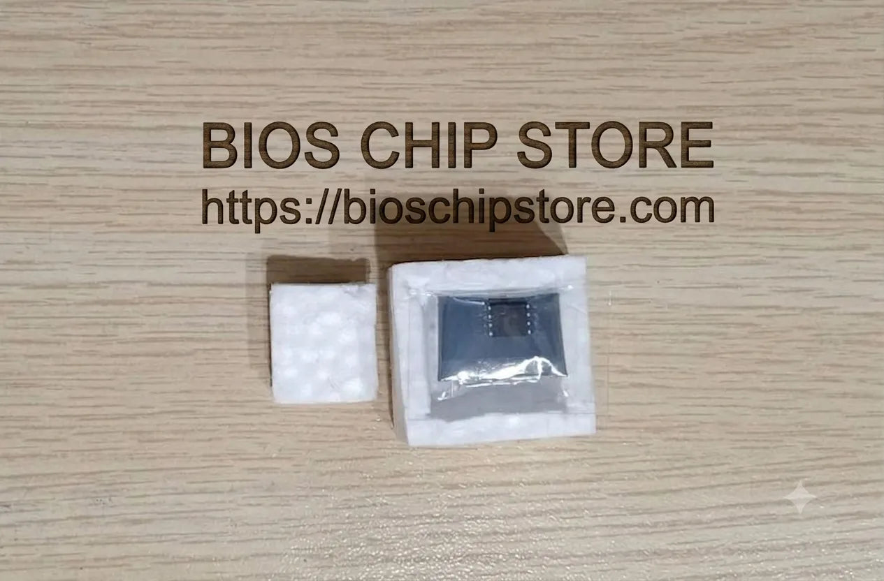 Pre-programmed BIOS chip for HP EliteBook 2530p, safely packed in protective ESD-safe anti-static packaging to prevent technical damage.