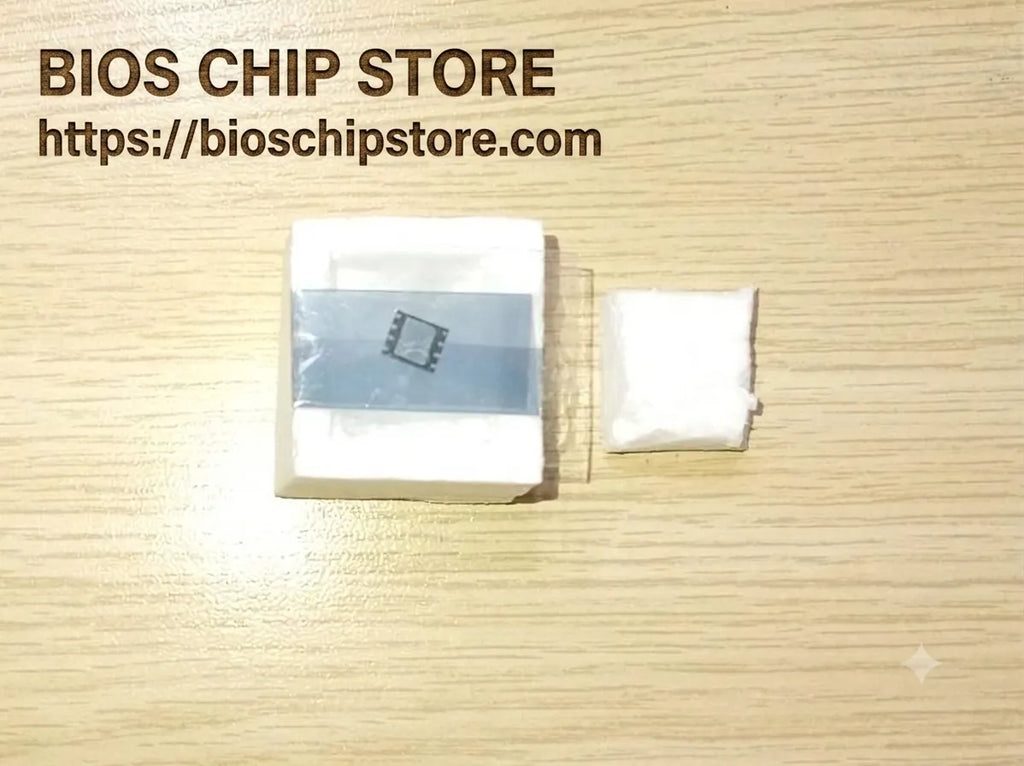 Pre-programmed BIOS chip for HP EliteBook Folio G1, safely packed in protective ESD-safe anti-static packaging to prevent technical damage.