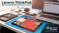 Lenovo ThinkPad BIOS password removal guide showing laptop motherboard and tweezers by BIOS CHIP STORE.
